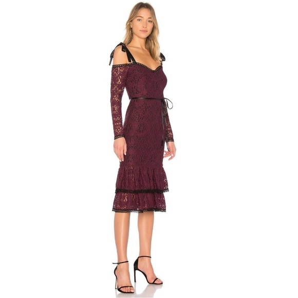 Alexis Sophia Lace Cocktail Midi Dress - Picture 2 of 11